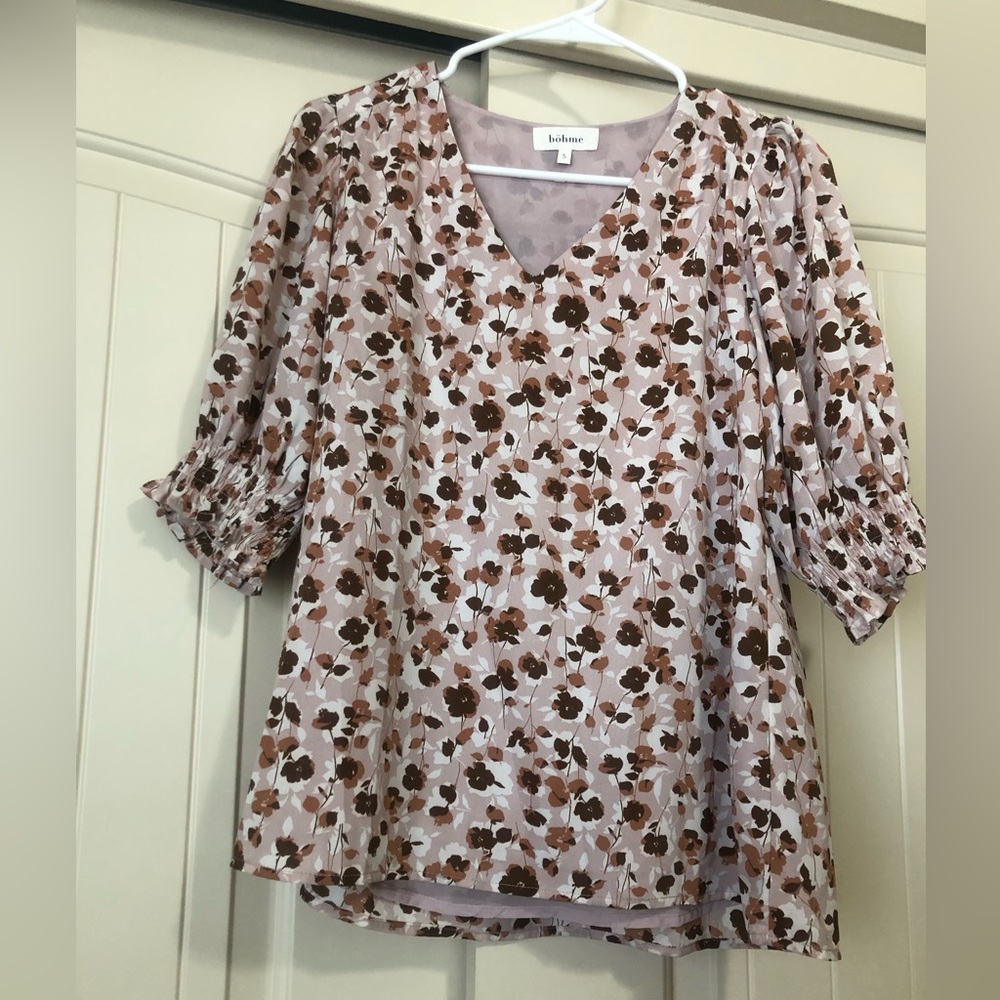 Floral Half Sleeve Blouse